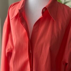 Banana Republic Women's Red Button-Down Shirt